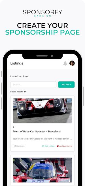 Sponsorfy Screenshot 1