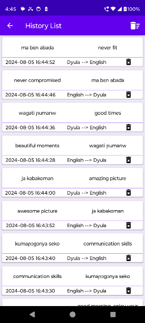 English To Dyula Translator Screenshot 2