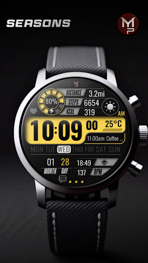 SEASONS - Digital Watch Face Screenshot 3