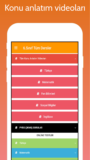 6. Sınıf Tüm Dersler İnternetsiz Screenshot 1