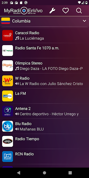 MyRadioEnVivo - Columbia - CO Screenshot 0