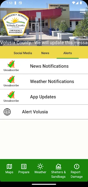 Volusia Emergency Management Screenshot 1
