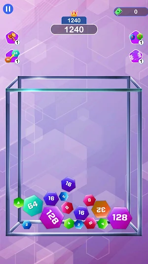 Hexa 2048 Merge Puzzle Screenshot 2