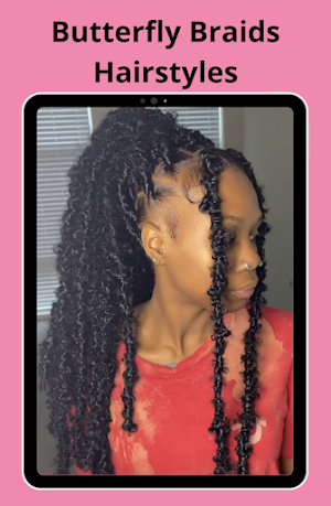 Butterfly Braids Hairstyles Screenshot 0