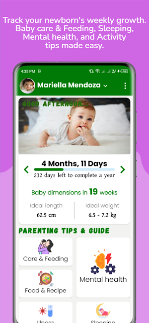 Baby Tracker: Tips & Recipes Screenshot 0