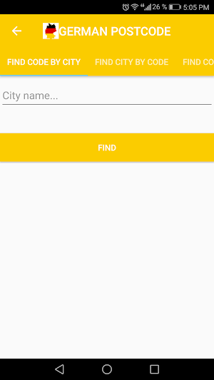 German POSTCODE Screenshot 1