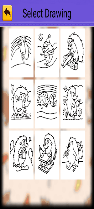 Hedgehog Coloring Screenshot 2