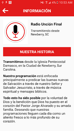 Radio Unción Final Screenshot 2
