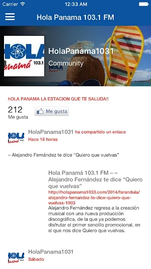 HOLA PANAMA 1031 FM Screenshot 3