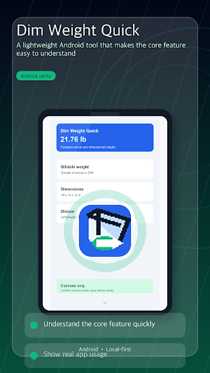 Dim Weight Quick Screenshot 0