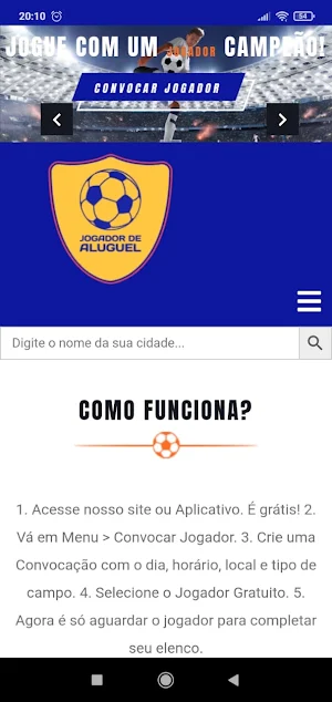Jogador de Aluguel Screenshot 1
