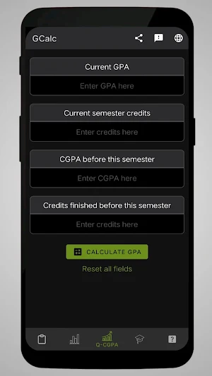 GCalc - GPA & CGPA Calculator Screenshot 3