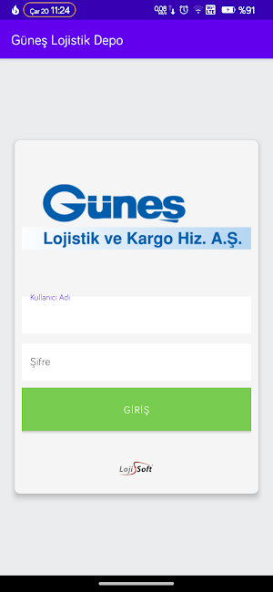Güneş Lojistik Depo Uygulaması Screenshot 0