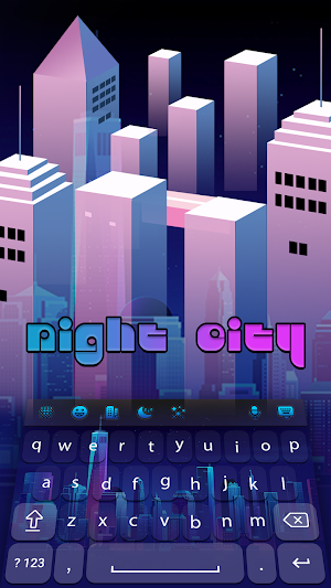 Night City Keyboard Screenshot 1