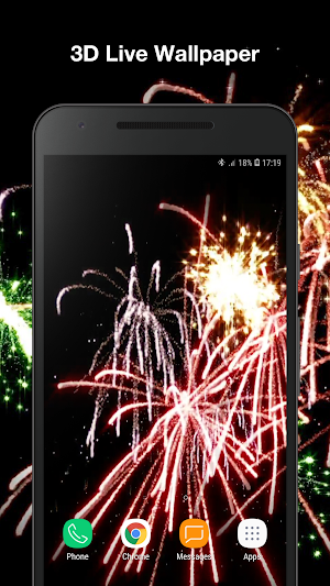 Real Fireworks Live Wallpaper Screenshot 3
