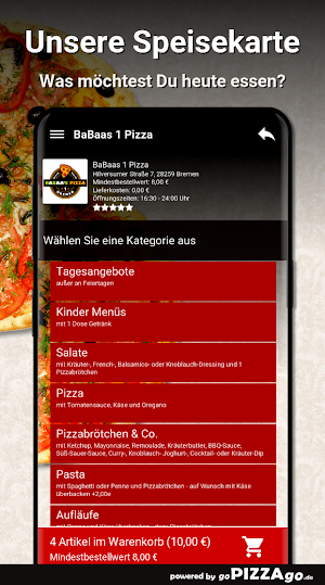 BaBaas 1 Pizza Bremen Screenshot 3