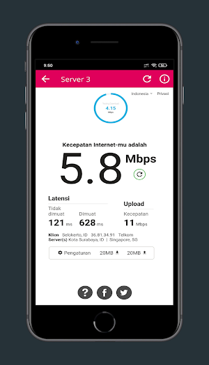 Speed Test Internet - 4 Server Screenshot 2