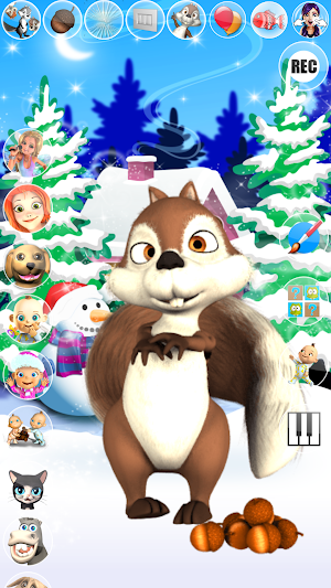 Talking Squirrel Frozen Forest Screenshot 0