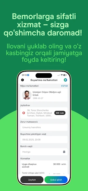 Onlayn Hamshira Mutaxassis Screenshot 2