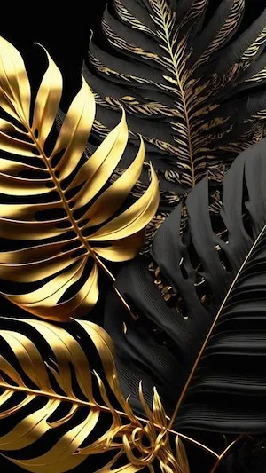 Golden Leaf Wallpaper Screenshot 1
