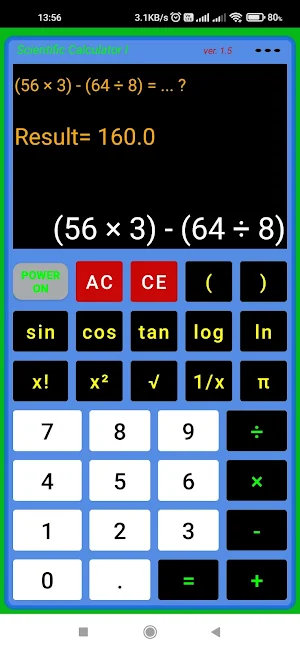 Calculator Sci Screenshot 2