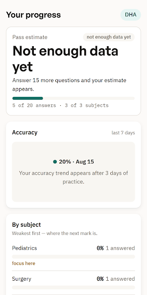 PassCurve: SMLE DHA DOH Prep Screenshot 3