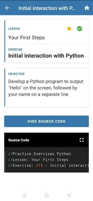 Practice Exercises Python Screenshot 2