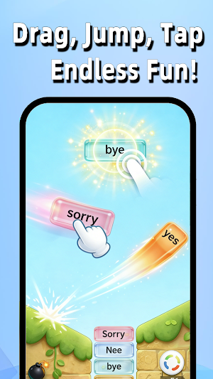Word Rain:Game&Learn Languages Screenshot 2