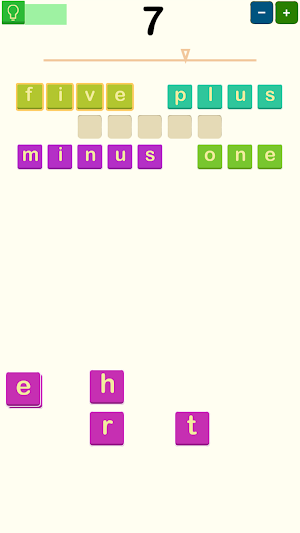 Nemters: puzzle of numbers and letters Screenshot 1