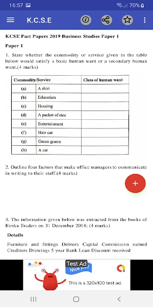 KCSE BUSINESS STUDIES PAST PAPERS + ANSWERS. Screenshot 1