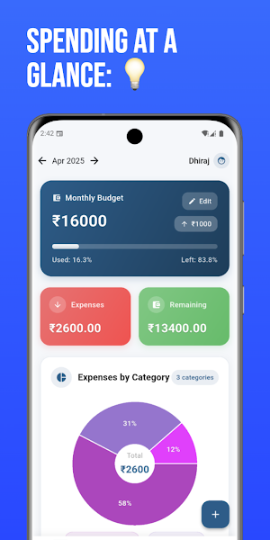 Budget Tracker Expense Manager Screenshot 0