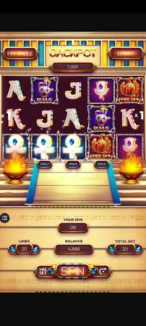 Lifetime Slots Egyptian Casino Screenshot 0