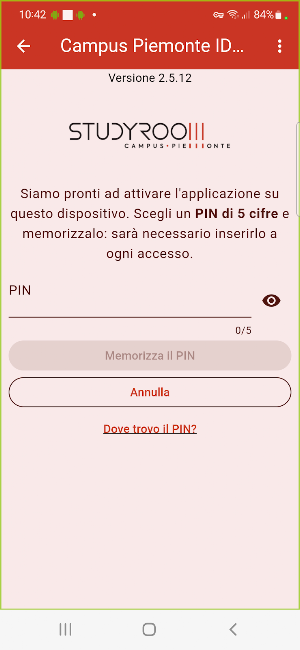 Campus Piemonte ID Study Room Screenshot 1