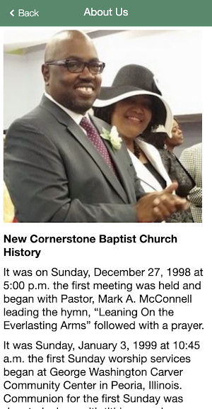 New Cornerstone Baptist Church Screenshot 3