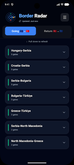 Border Radar Screenshot 1
