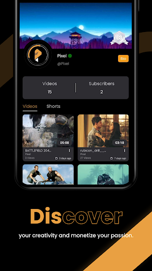 Pixel video sharing Screenshot 1