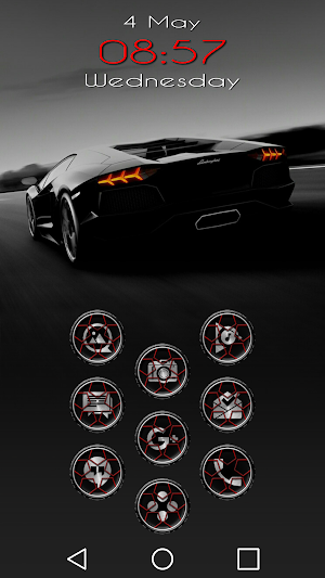 Wheels Red - Icon Pack Screenshot 0