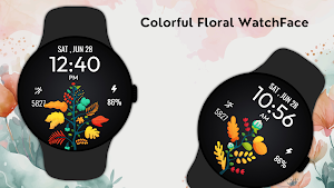 Colorful Floral WatchFace Screenshot 1