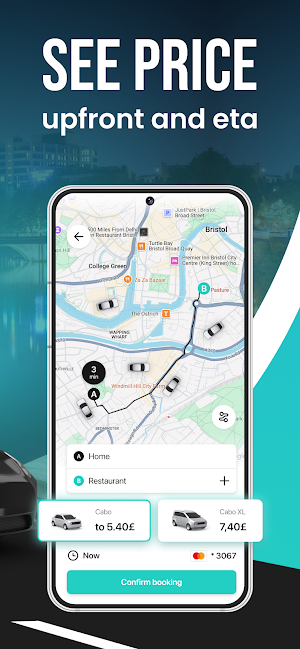 Bristol Taxi UK: Cabo App Screenshot 1