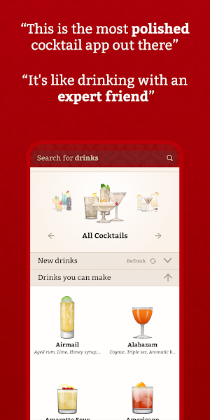 Cocktail Party: Drink Recipes & Ingredient Library Screenshot 0