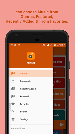 Mixtape Music Player Screenshot 0