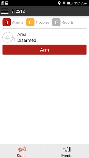 My Home Alarm Screenshot 1