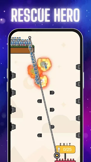 Rescue Hero Rope Puzzle Master Screenshot 3