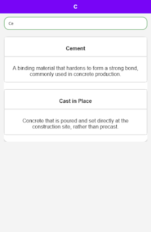 Civil Engineering Dictionary Screenshot 3