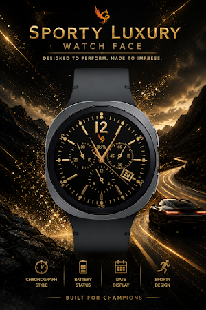 Sporty Luxury: Watch Face Screenshot 1