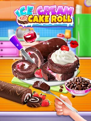 Ice Cream Cake Roll Maker - Super Sweet Desserts Screenshot 3