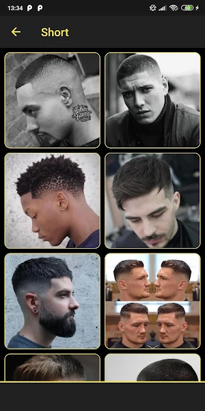 Hairstyles for men Screenshot 2