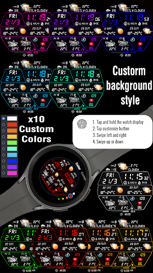 N-SPORT735 Weather Watch Face Screenshot 3