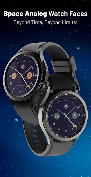 Space Analog Watch Faces Screenshot 1