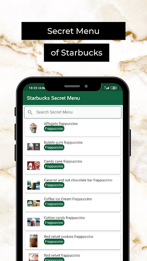 Starbucks Secret Menu Screenshot 0